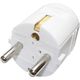 Stecher Emos, 2P+E, alb, 16A, intrare cablu frontal, P0034