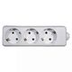 Multipriza 3 posturi Emos, 2P+E, alb, 16A