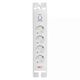 Prelungitor 4 posturi Emos, 2P+E, intrerupator, protectie la supratensiune, 2 metri, alb, 16A