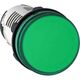 Lampa de semnalizare Schneider, LED, verde, 230VAC, D22, XB7EV03MP