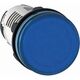 Lampa de semnalizare Schneider, LED, albastru, 230VAC, D22, XB7EV06MP