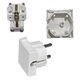 Stecher Lumen, 2P+E, alb, 16A, intrare cablu lateral, 070/02