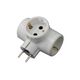 Stecher Lumen, triplu, 2P+E, alb, 16A, 50014
