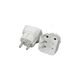 Stecher Lumen, adaptor, 2P+E, la 3x2P, alb, 10A, 52301
