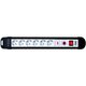 Prelungitor 6 posturi TED, 2P+E, intrerupator, protectie la supratensiune, 10 metri, negru/alb, 16A