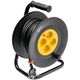 Derulator tambur PVC GTV, 4 prize, 2P+E, 40 metri, intrerupator 