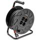 Derulator tambur PVC GTV, 4 prize, 2P+E, 50 metri, intrerupator 