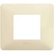 Rama decorativa aparataj modular Bticino, elipsa, 2M, fildes, Matix, AM4802BAV