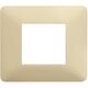 Rama decorativa aparataj modular Bticino, elipsa, 2M, alb pastel, Matix, AM4802BCD