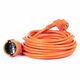 Prelungitor 1 post Wconn, 2P+E, 10 metri, orange, 16A