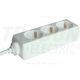 Prelungitor 3 posturi Tracon, 2P+E, 1.5 metri, alb, 16A, H