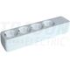 Multipriza 4 posturi Tracon, 2P+E, alb, 16A, HUR