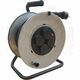 Derulator tambur metalic Tracon, 4 prize, 2P+E, 20 metri, IP44
