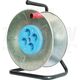 Derulator tambur metalic Tracon, necablat, 4 prize 2P+E