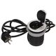 Multipriza 1 post Orno, 2P+E+1xUSB, capac, gri, 16A, 1373