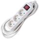 Prelungitor 3 posturi Strohm, 2P+E, intrerupator, 1.5 metri, alb, 16A, 3X1mmp