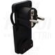 Stecher Tracon, 2P+E, extraplat, negru, 16A, intrare cablu frontal