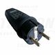 Stecher Tracon, 2P+E, trafic greu, negru, 16A, intrare cablu frontal