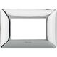Rama decorativa aparataj modular Bticino, elipsa, 3M, crom lucios, Matix, AM4803GCR