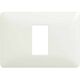 Rama decorativa aparataj modular Bticino, elipsa, 1/3M, alb, Matix, AM4803M1BBN