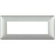 Rama decorativa aparataj modular Bticino, elipsa, 6M, alb var, Matix, AM4806TBC