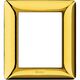 Rama decorativa aparataj modular Bticino, elipsa, 3+3M, auriu lucios, Matix, AM4826GOR
