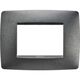 Rama decorativa aparataj modular Gewiss, elipsa, 3M, ardezie, Chorus One, GW16103VA
