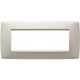 Rama decorativa aparataj modular Gewiss, elipsa, 6M, ivoar, Chorus One, GW16106TI