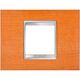 Rama decorativa aparataj modular Gewiss, rectangulara, 2M, cires, Chorus Lux, GW16202LC