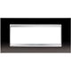 Rama decorativa aparataj modular Gewiss, rectangulara, 6M, gri, Chorus Lux, GW16206ML