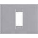Rama decorativa aparataj modular Gewiss, rectangulara, 1M, titaniu, Chorus Geo, GW16401VT