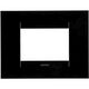 Rama decorativa aparataj modular Gewiss, rectangulara, 3M, negru, Chorus Geo, GW16403TN
