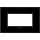 Rama decorativa aparataj modular Gewiss, rectangulara, 4M, negru, Chorus Geo, GW16404TN