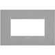 Rama decorativa aparataj modular Gewiss, rectangulara, 4M, titaniu, Chorus Geo, GW16404VT