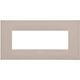 Rama decorativa aparataj modular Gewiss, rectangulara, 6M, canepa, Chorus Geo, GW16406TC