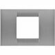 Rama decorativa aparataj modular Gewiss, rectangulara, 2M, titaniu, Virna, GW22282