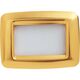 Rama decorativa aparataj modular Gewiss, elipsa, 2M, auriu, Playbus, GW32762