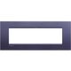 Rama decorativa aparataj modular Bticino, rectangulara, 7M, violet matase, Living-light, LNA4807CB
