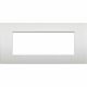 Rama decorativa aparataj modular Bticino, rectangulara, 7M, alb perlat neutru, Living-light Air, LNC4807PR