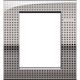 Rama decorativa aparataj modular Bticino, rectangulara, 6M, gri decor net, Living-light Air, LNC4826NE