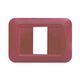 Rama decorativa aparataj modular Comtec, elipsa, 1M, bordo, Stil clasic, MF0012-04918