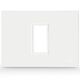 Rama decorativa aparataj modular Scame, rectangulara, 1M, alb, Evolve, 109.7011.W