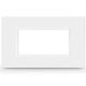 Rama decorativa aparataj modular Scame, rectangulara, 4M, alb, Evolve, 109.7014.W