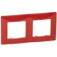 Rama decorativa aparataj unitar Legrand, universala, 2 posturi, rosu, Niloe, 665022
