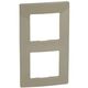 Rama decorativa aparataj unitar Legrand, universala, 2 posturi, argila, Niloe, 665032