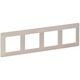 Rama decorativa aparataj unitar Legrand, universala, 4 posturi, ivoar, Valena Life, 754044