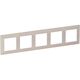 Rama decorativa aparataj unitar Legrand, universala, 5 posturi, ivoar, Valena Life, 754045