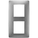 Rama decorativa aparataj unitar Gewiss, verticala, 4 posturi, gri titan, Chorus One International, GW16124VT