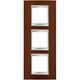 Rama decorativa aparataj unitar Gewiss, verticala, 6 posturi, ruginiu, Chorus Lux International, GW16227MF