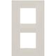 Rama decorativa aparataj unitar Gewiss, verticala, 4 posturi, fildes, Chorus Geo International, GW16424TI